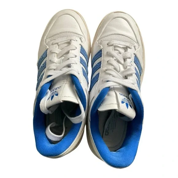 adidas Forum Bonega Shoes 'Cloud White / Royal Blue' Size 7 - Picture 6 of 6